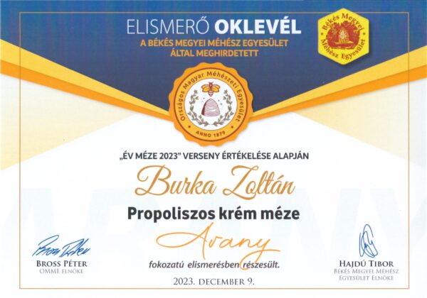 Dolina Nektár alkoholmentes PROPOLISZOS KRÉMMÉZ - Image 4